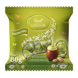 Lindt Lindor Pistachio Mini Eggs - Dubai Style - 80g