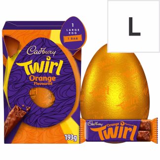 Cadbury Large Egg - Twirl Orange 193g